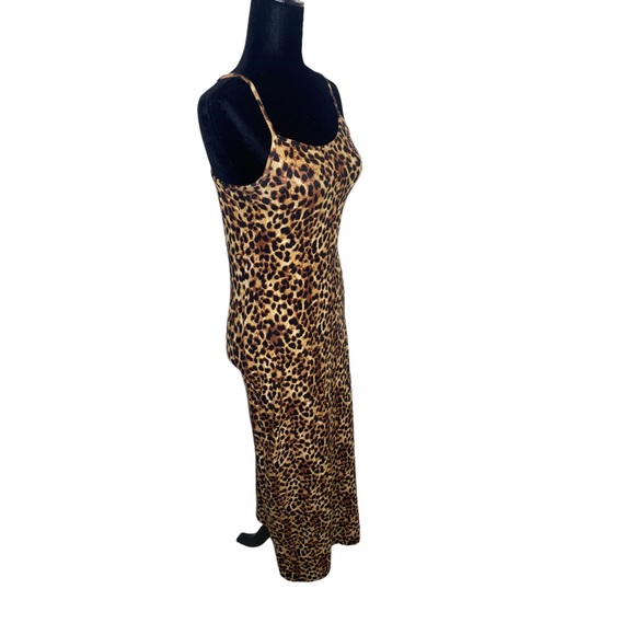 B Famous Cheetah Print Bodycon Maxi Dress Size M - Picture 2 of 7